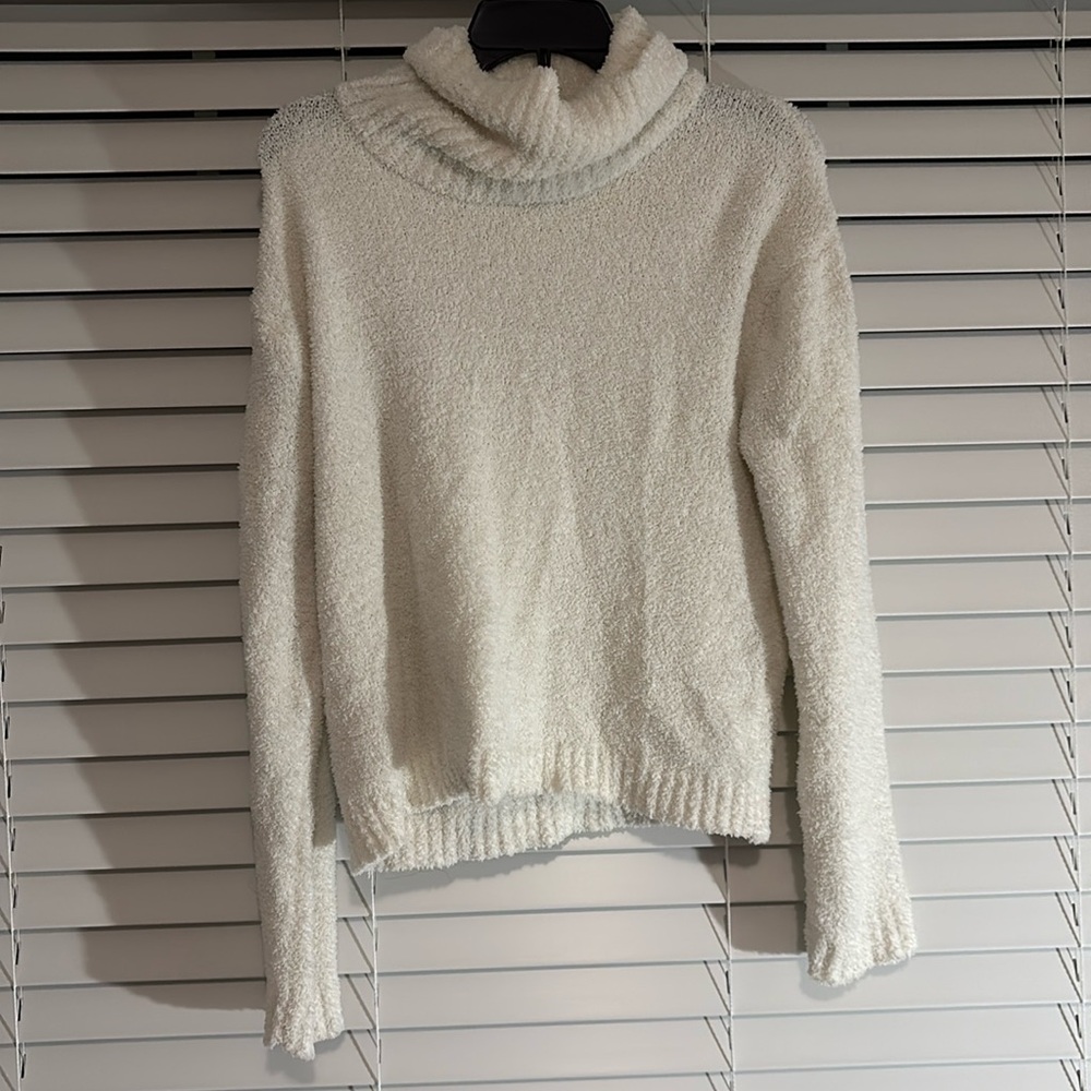 Large white Moral Fiber turtleneck